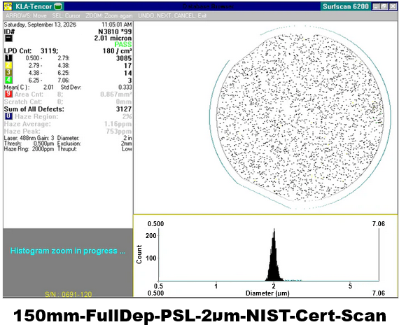 SPOT Deposition Particle Wafer Standard, Silica