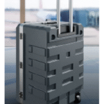 AFM- Series Heavy Duty Fogger Transport Case with telescopic handle, fitted with side handles and Heavy Duty Foam, color- Silver